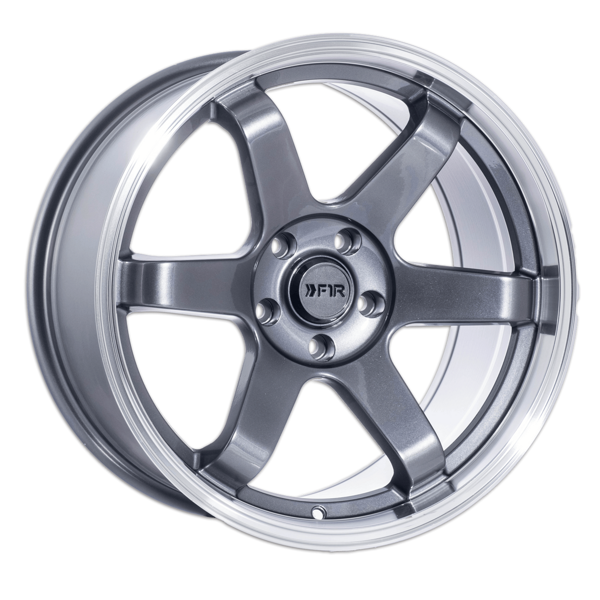 F1R F106 Gunmetal / Polished Lip – Kixx Motorsports