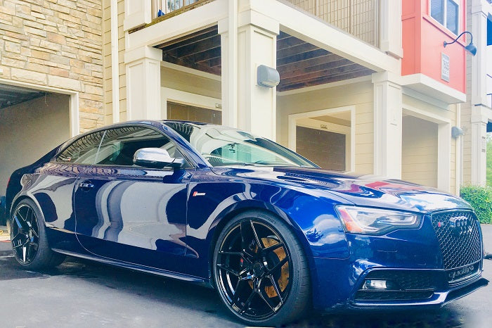 Audi S5 with 20" Rohana RFX11 Gloss Black Wheels