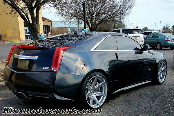Cadillac CTS-V Coupe with 20" Silver Deep Concave Wheels