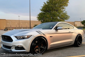 Ford Mustang with 20 inch Ferrada FR3 Black Deep Concave Staggered Wheels. By Kixx Motorsports www.kixxmotorsports.com 949-610-6491