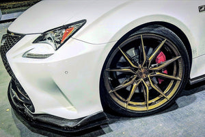 Lexus RC350 with 20 inch Rohana RFX13 Bronze forged staggered concave wheels custom rims. By Kixx Motorsports www.kixxmotorsports.com 949-610-6491