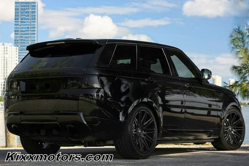 Blacked Out Range Rover Sport with 22x10.5 XO Milan Black Wheels ...