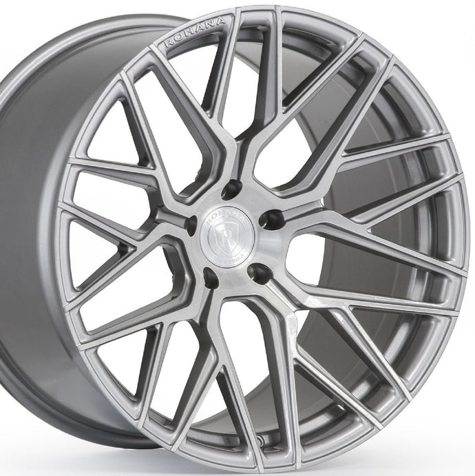 Rohana RFX10 Brushed Titanium Concave Forged Wheels