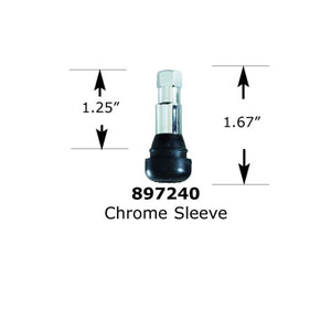 Tire Valve Stems - Set of 4 - Chrome