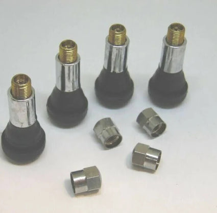 Tire Valve Stems - Set of 4 - Chrome