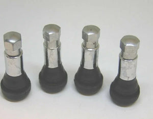 Tire Valve Stems - Set of 4 - Chrome
