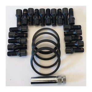 Tuner Spline Lug Bolt Set - Black