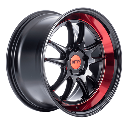 F1R F102 Gloss Black Red Lip
