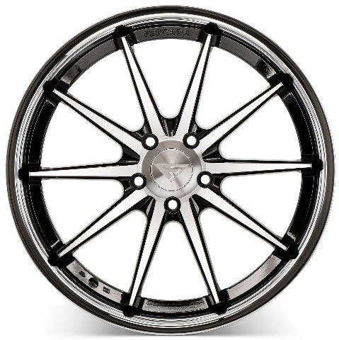 Ferrada FR4 Machine Black / Chrome Lip