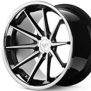 Ferrada FR4 Machine Black / Chrome Lip
