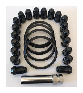 Tuner Spline Lug Nut Set - Black