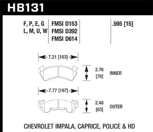 Hawk 79-84 Chevrolet C20/C30/G30/K20 DTC-30 Race Front Brake Pads