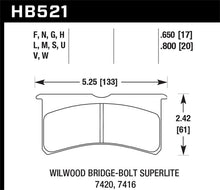 Hawk Wilwood Superlite 4R/6R/SL4R/4/6 Forged Black Race Brake Pads