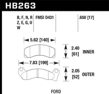 Hawk 87-93 Ford Mustang GT/LX DTC-60 Race Front Brake Pads