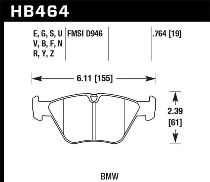 Hawk 01-06 BMW 330Ci / 01-05 330i/330Xi / 01-06 M3 DTC-60 Race Front Brake Pads