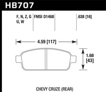 Hawk 11-12 Chevy Cruze Eco/LS/1LT/2LT/LTZ DTC-30 Rear Race Brake Pads