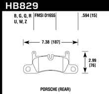 Hawk 12-17 Porsche 911 Performance Ceramic Street Rear Brake Pads