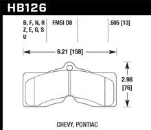 Hawk 77-82 Chevrolet Corvette DTC-60 Race Rear Brake Pads