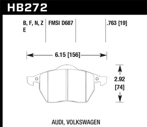 Hawk Performance Ceramic Street Brake Pads
