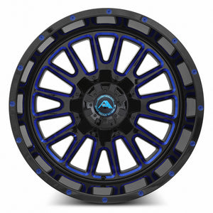 American Off-Road A105 Black Milled Spoke Blue Tint
