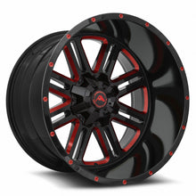 American Off-Road A106 Black Milled Spoke Red Tint