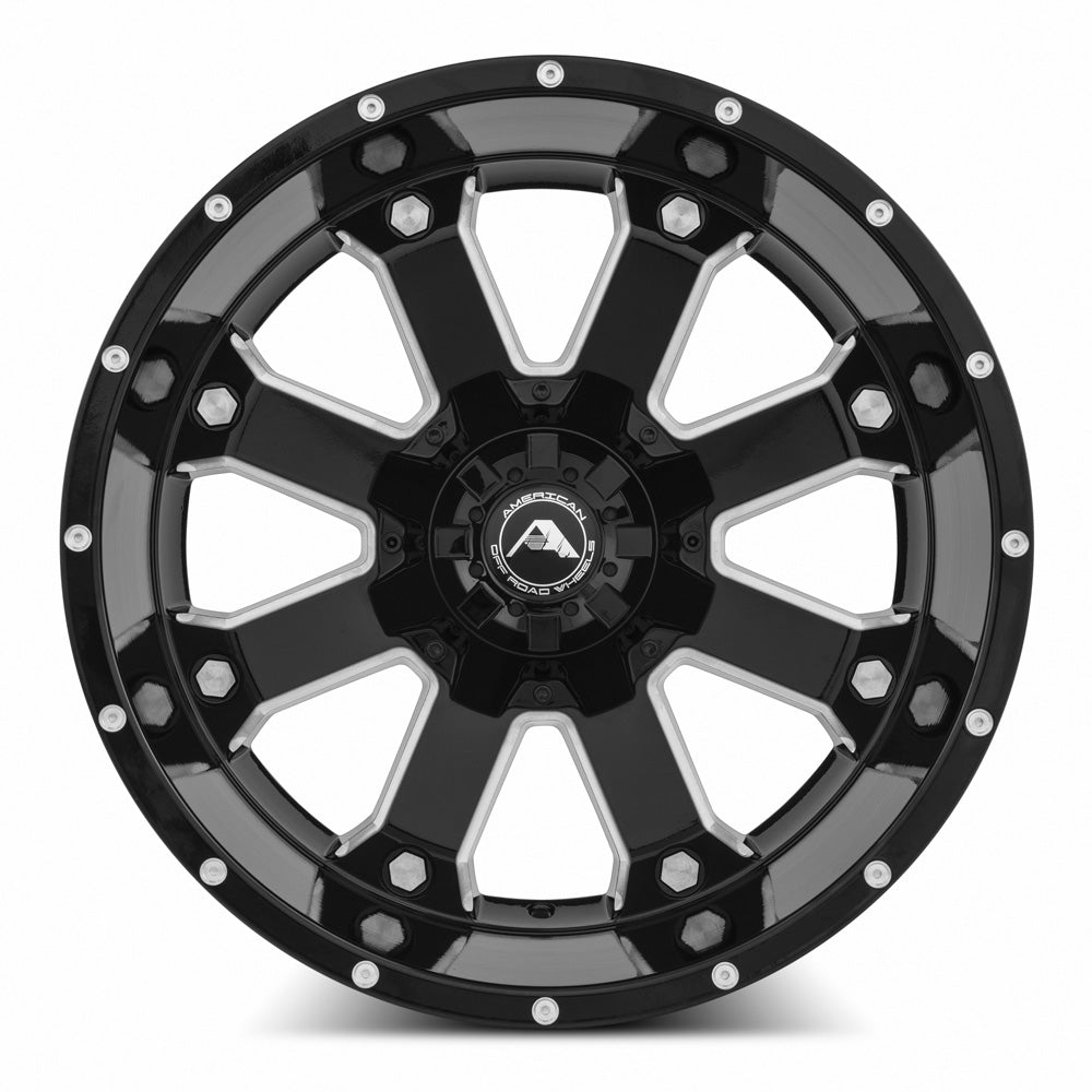 American Off-Road A108 Black Milled Spoke