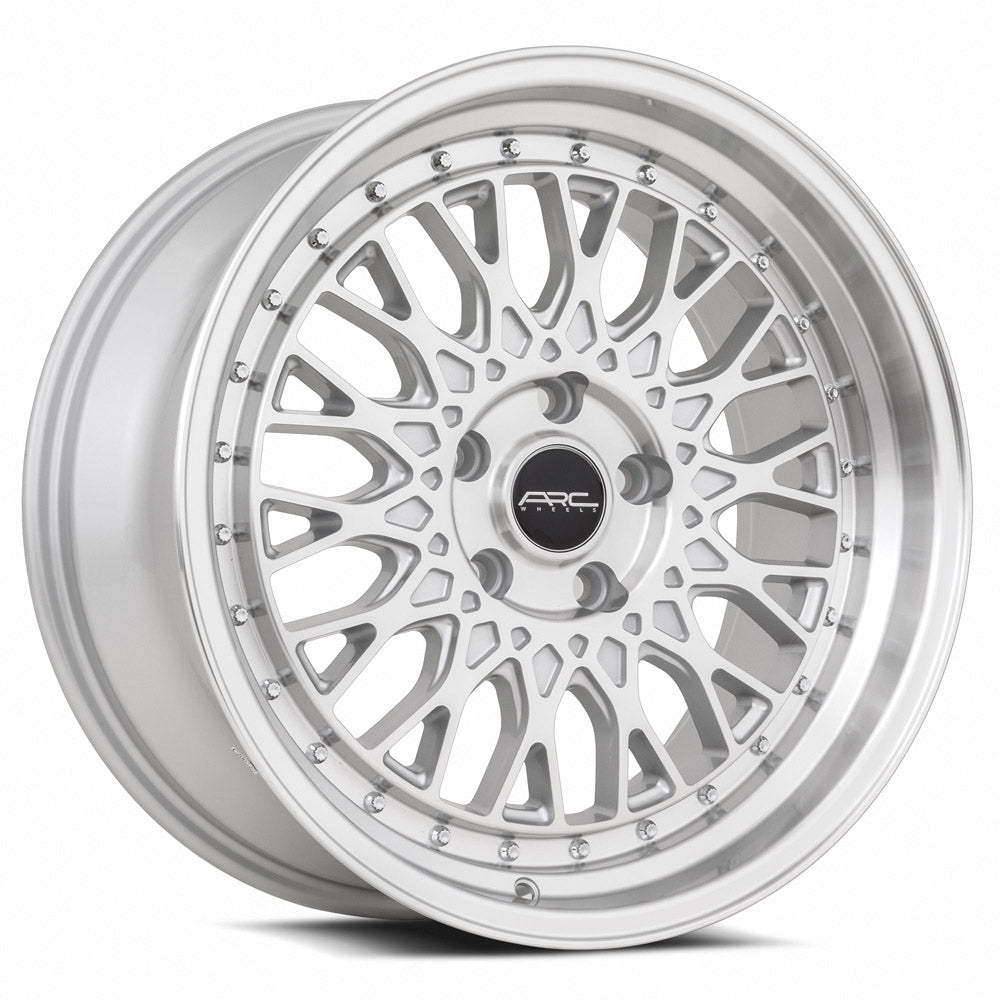 ARC AR1 Silver Machine Face Lip Chrome Rivet