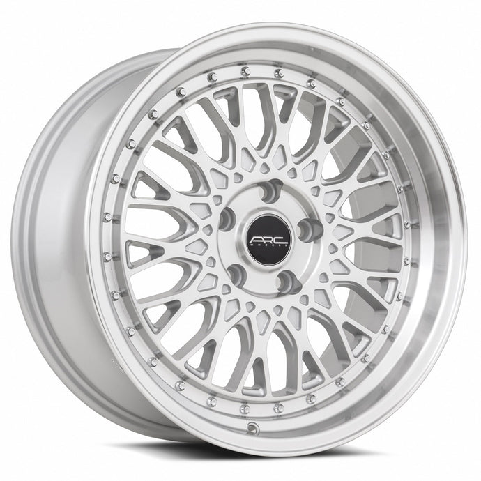 ARC AR1 Silver Machine Face Lip Chrome Rivet