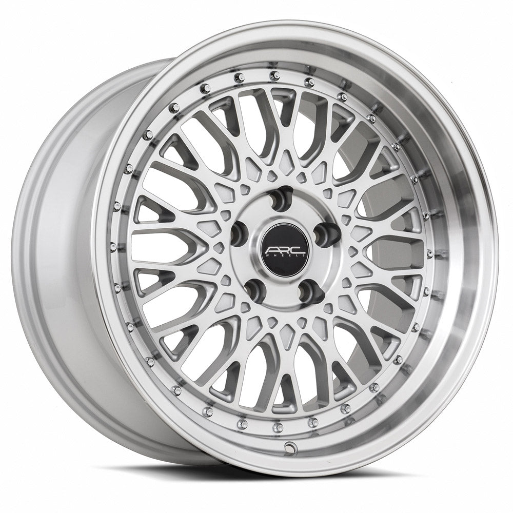 ARC AR1 Silver Machine Face Lip Chrome Rivet