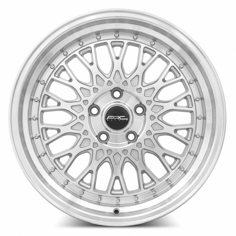 ARC AR1 Silver Machine Face Lip Chrome Rivet