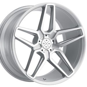22x9 Blaque Diamond BD-17-5 Machine Silver concave wheels by Kixx Motorsports https://www.kixxmotorsports.com 1