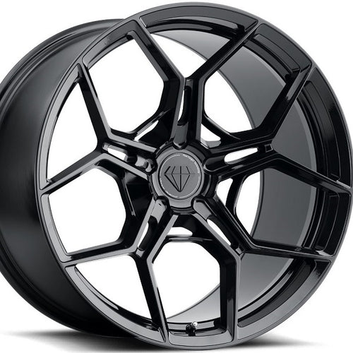 20 inch Blaque Diamond BD-F25 20x9 20x12 Forged Gloss Black Concave Staggered Wheels Rims . By Kixx Motorsports www.kixxmotorsports.com . 