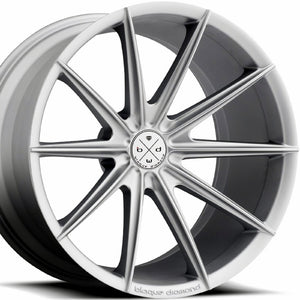22" Blaque Diamond BD-11 Silver Concave Wheels Rims by KIXX Motorsports https://www.kixxmotorsports.com/products/22-full-staggered-set-blaque-diamond-bd-11-22x9-22x10-5-silver-wheels