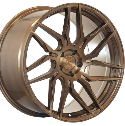 20x10.5 20x12 Rohana RFX7 Brushed Bronze concave forged wheels by KIXX Motorsports Authorized Dealer https://www.kixxmotorsports.com