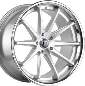 22" Rohana RC10 Machine Silver w/Chrome Lip concave wheels by Authorized Dealer https://www.kixxmotorsports.com/products/copy-of-22-full-staggered-rohana-rc10-22x9-20x10-5-silver-machined-w-chrome-lip-concave-wheels