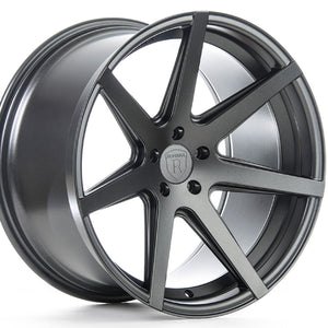 20" (Full Staggered) Rohana RC7 20x10 20x11 Matte Graphite Concave Wheels