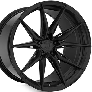 20" Rohana RFX13 Black staggered concave wheels forged rims. By Kixx Motorsports https://www.kixxmotorsports.com