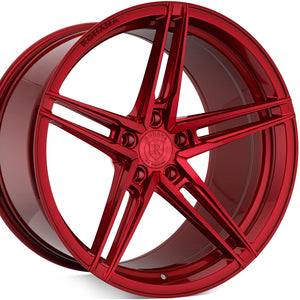 20 inch Rohana RFX15 Gloss Red concave wheels forged rims. By Kixx Motorsports https://www.kixxmotorsports.com