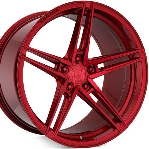 20x10 Rohana RFX15 Gloss Red Concave Wheels forged rims by Kixx Motorsports https://www.kixxmotorsports.com