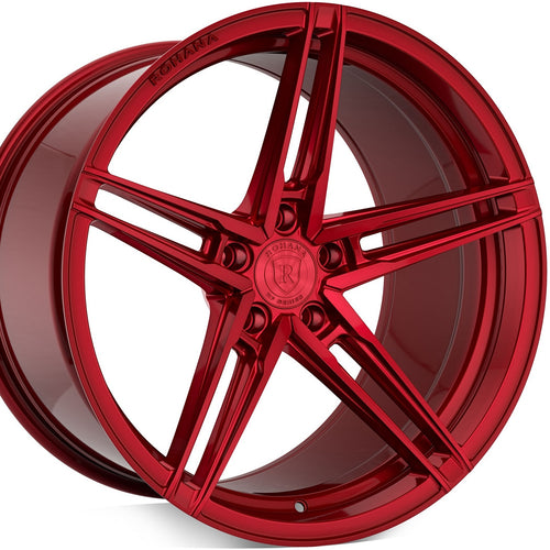 20x11 Rohana RFX15 Gloss Red Concave Wheels forged rims for Audi A4 S4 A5 S5. By Kixx Motorsports https://www.kixxmotorsports.com