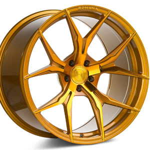 20" Rohana RFX5 Gloss Gold Wheels Rims by KIXX Motorsports Authorized Dealer