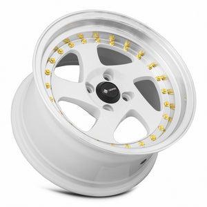 MRR VR3 Gun Metal Gold Rivet