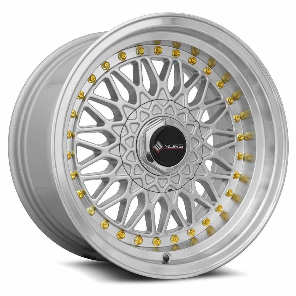 MRR VR3 Silver Machined Gold Rivet