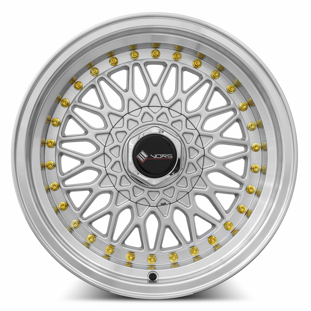 MRR VR3 Silver Machined Gold Rivet
