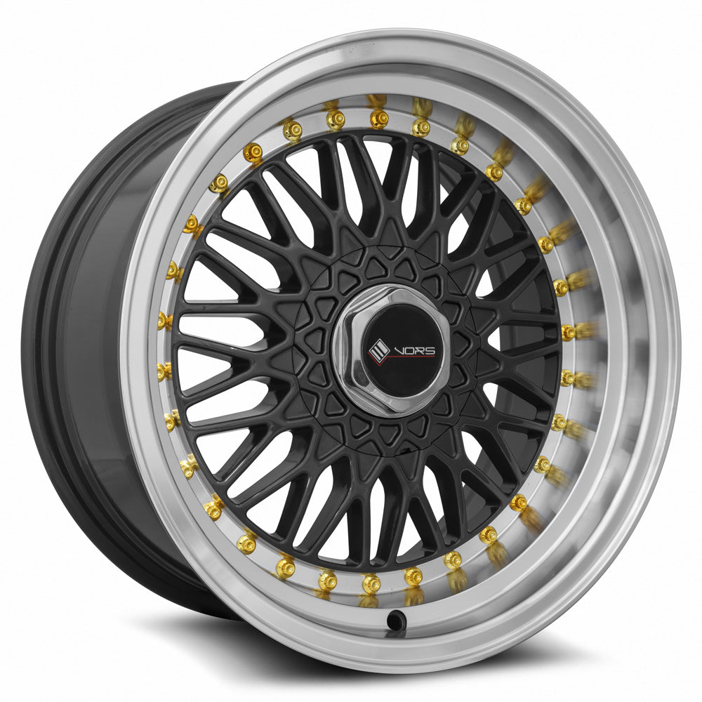 MRR VR3 Gun Metal Gold Rivet