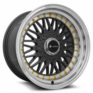 MRR VR3 Gun Metal Gold Rivet
