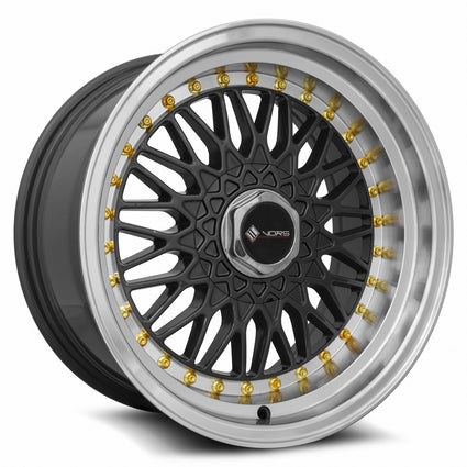 MRR VR3 Gun Metal Gold Rivet