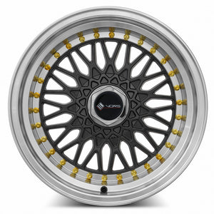 MRR VR3 Gun Metal Gold Rivet
