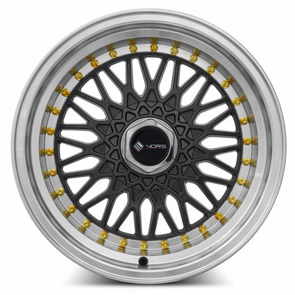 MRR VR3 Gun Metal Gold Rivet