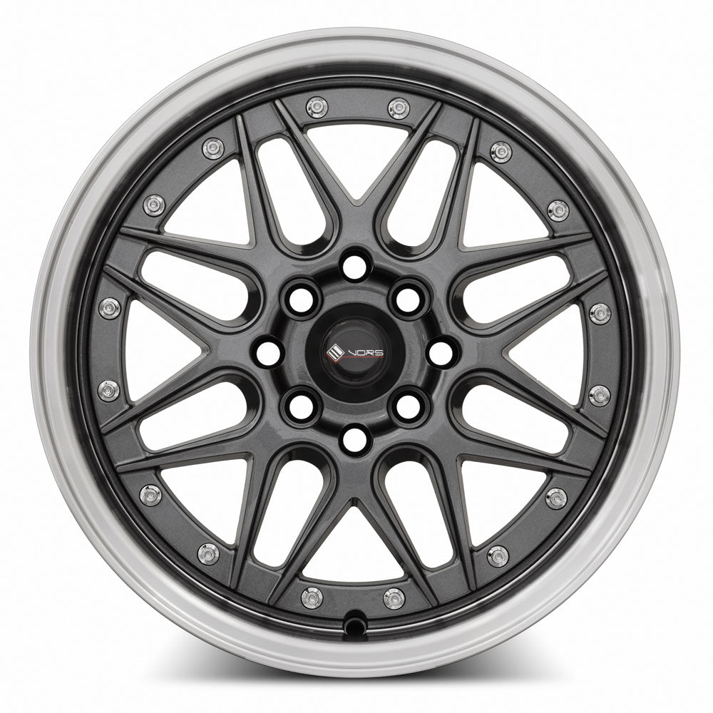 MRR VR7 Gun Metal Gold Rivet